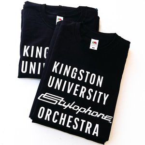 Photo of t-shirts for Kingston University Stylophone Orchestra